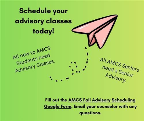 linked to Advisory schedule